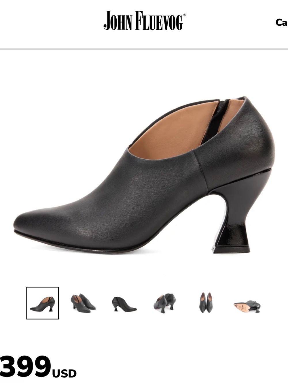 John Fluevog EDIE
SEXY ASYMMETRICAL LEATHER PUMPS